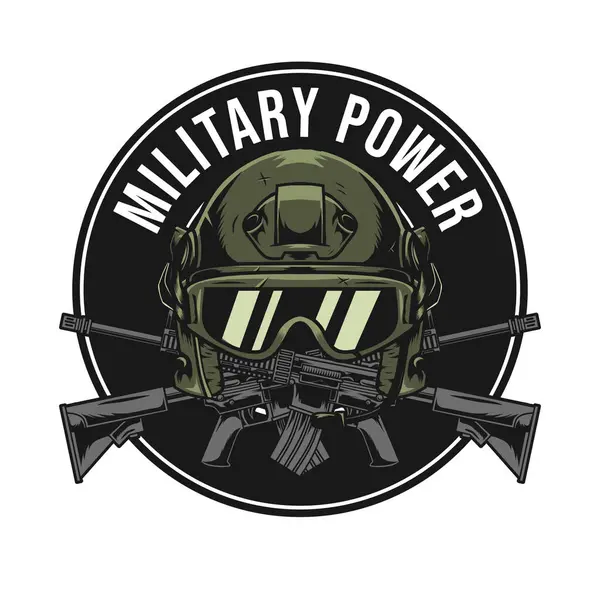 Projekt Szablonu Logo Wojskowego Ilustracje Stockowe bez tantiem