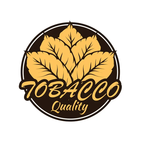 Tobacco Logo Template Isolated White Royalty Free Stock Vectors