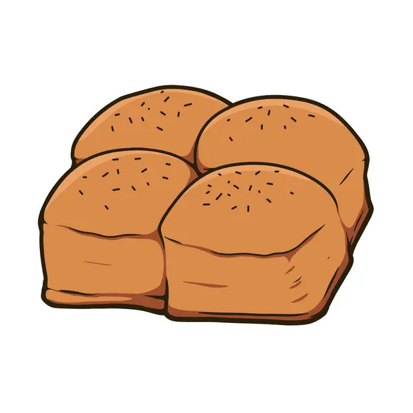 Dibujo Vector Pan Para Panadería — Vector de stock