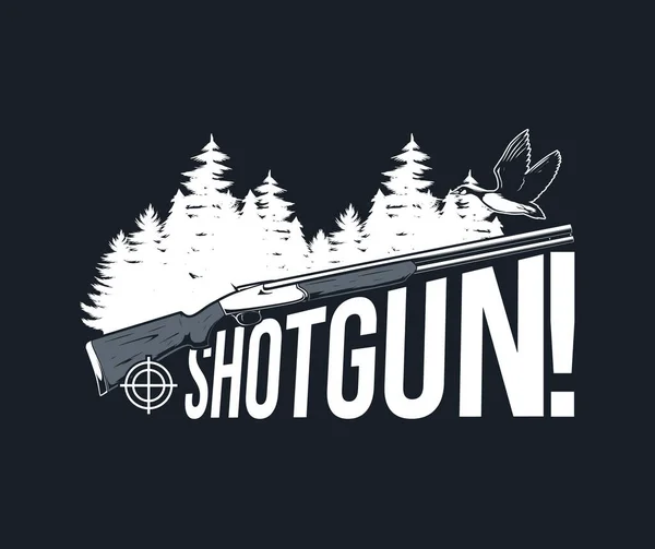 Wild Hunting Shotgun Logo Royalty Free Stock Vectors