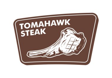 Tomahawk biftek vektör şablonu