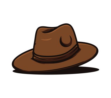 Panama fötr şapka vektörü çizimi