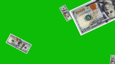 100 dolarlık banknotların arkaplanı