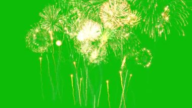 Siyah arkaplanda havai fişekler