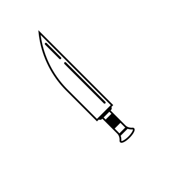 Cuchillo Icono Vector Ilustración Logo Diseño — Vector de stock