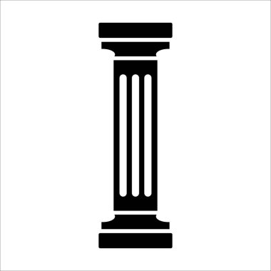 sütun simgesi vektör illüstrasyon logo tasarımı