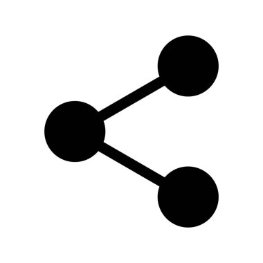 Paylaşımlı simge vektör illüstrasyon logosu tasarımı