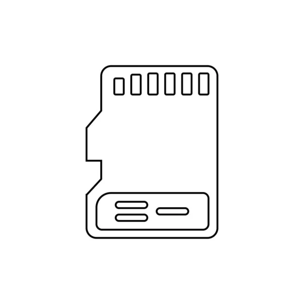 Sim Kart Simgesi Vektör Illüstrasyon Logo Tasarımı — Stok Vektör