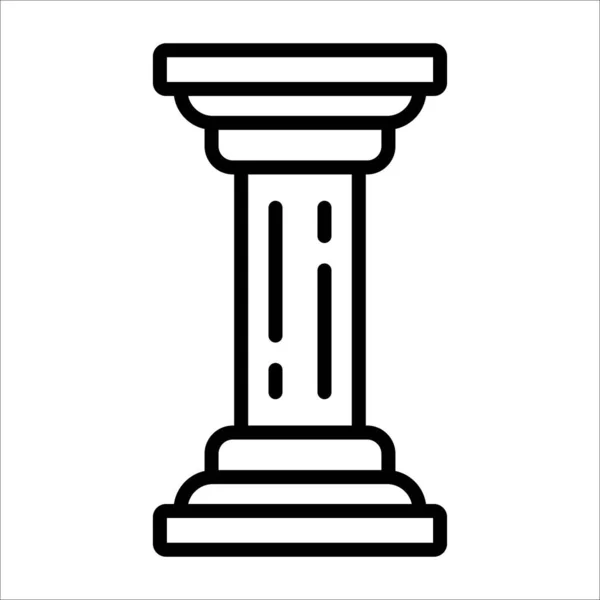 Colonne Icône Vectoriel Illustration Logo Design — Image vectorielle