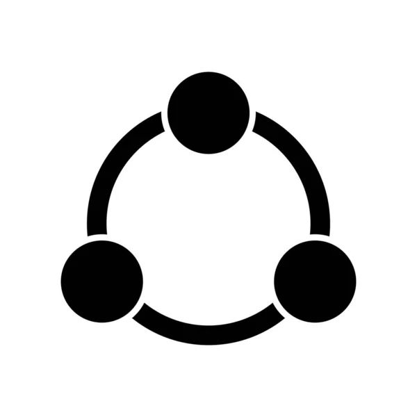 Compartir Icono Vector Ilustración Logo Diseño — Vector de stock