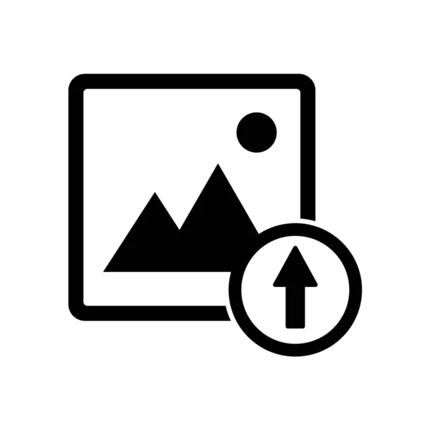 Upload Ícone Vetor Ilustração Logotipo Design —  Vetores de Stock