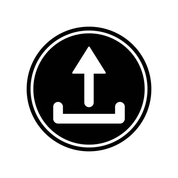 Icon Vektor Illustration Logo Design Hochladen — Stockvektor
