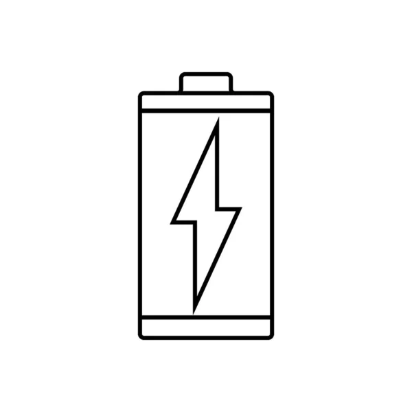 Значок Батареї Векторна Ілюстрація Дизайн Логотипу — стоковий вектор