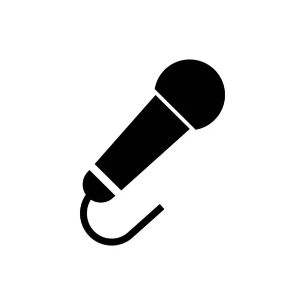 Desenho Logotipo Ilustração Vetor Ícone Microfone — Vetor de Stock