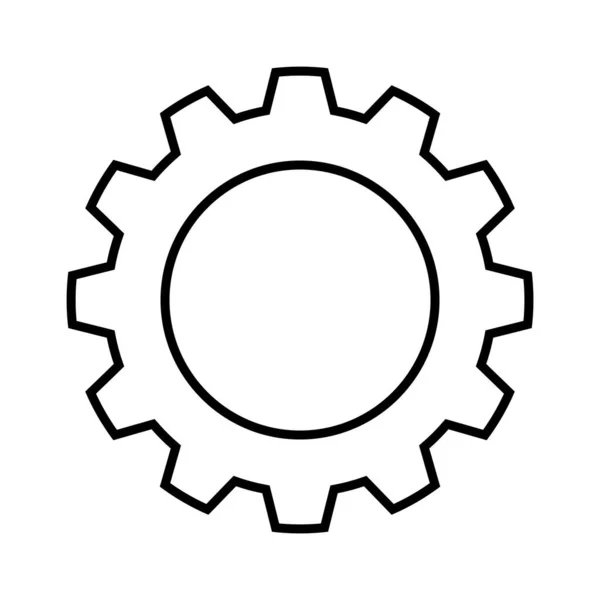 Icono Engranaje Vector Ilustración Logo Diseño — Archivo Imágenes Vectoriales