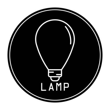 lamba ikonu vektör illüstrasyon logo tasarımı