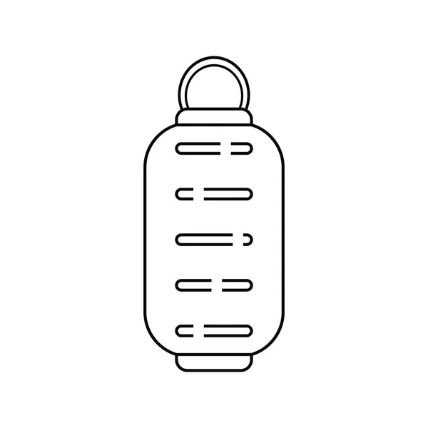 Lampa Ikon Vektor Illustration Logotyp Design — Stock vektor