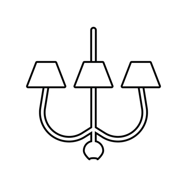 Icono Lámpara Vector Ilustración Logo Diseño — Archivo Imágenes Vectoriales