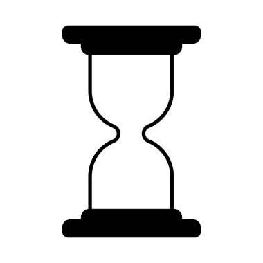 kum saati simgesi vektör illüstrasyon logo tasarımı