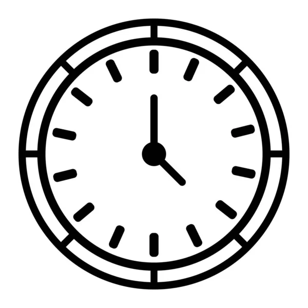 Parete Orologio Icona Vettoriale Illustazione Logo Design — Vettoriale Stock