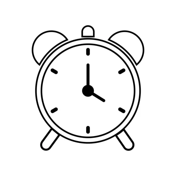 Reloj Despertador Icono Vector Ilustración Logo Diseño — Vector de stock