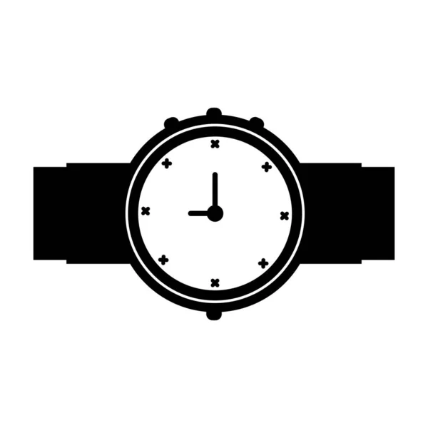Zegarek Ikona Wektor Ilustracja Logo Projekt — Wektor stockowy