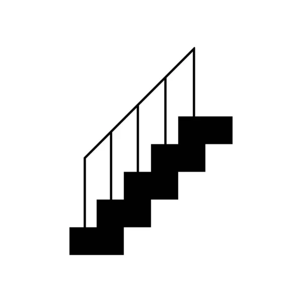 Дизайн Логотипа Векторной Иллюстрации Лестницы — стоковый вектор