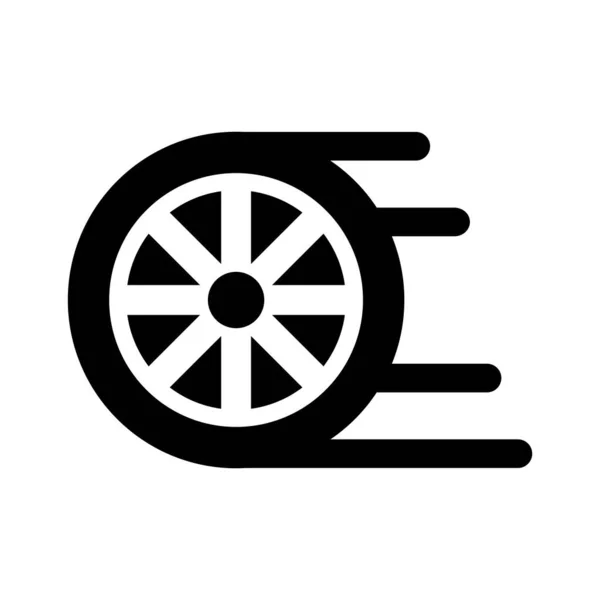 Дизайн Логотипа Векторной Иллюстрации Колеса — стоковый вектор