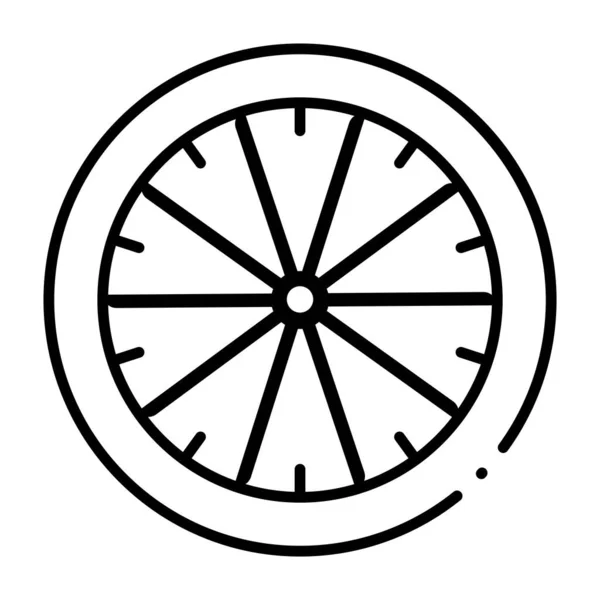 Значок Колеса Векторна Ілюстрація Дизайн Логотипу — стоковий вектор