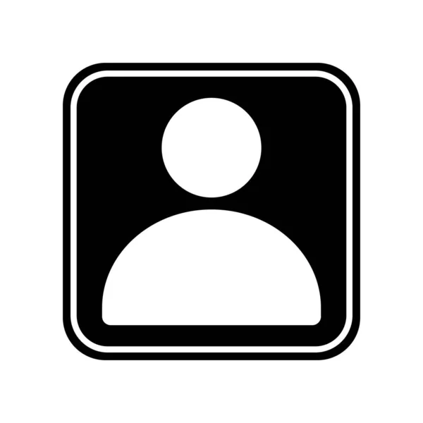 Perfil Ícone Vetor Ilustração Logotipo Design — Vetor de Stock