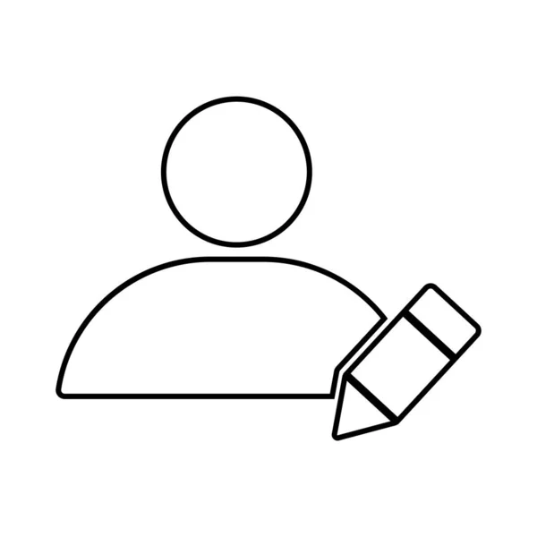 Perfil Ícone Vetor Ilustração Logotipo Design — Vetor de Stock