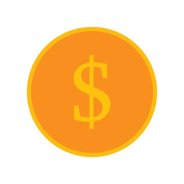 Coin Icon Vector Illustration Logo Design — Stock Vector