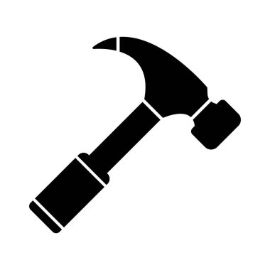Çekiç simgesi vektör logo tasarımı