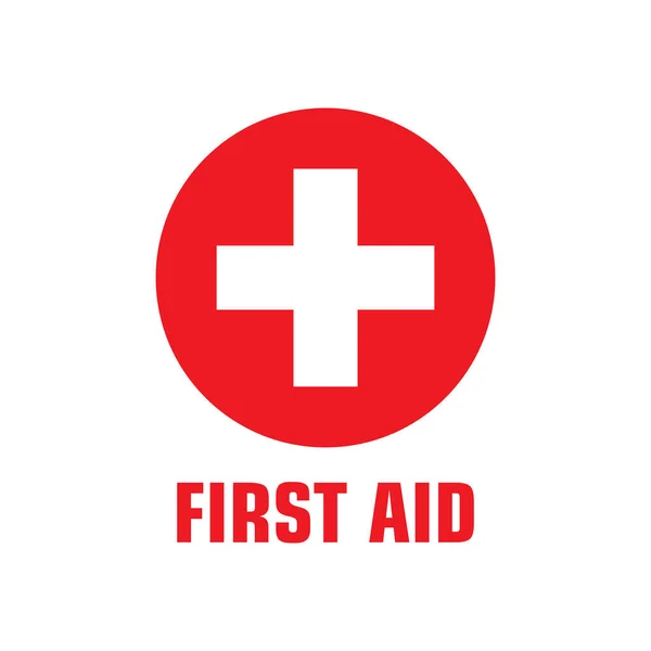 İlk yardım kiti simgesi vektör illüstrasyon logo tasarımı