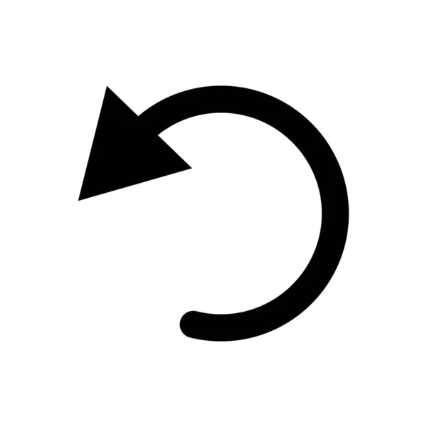 Desfazer Ícone Vetor Ilustração Logotipo Design —  Vetores de Stock