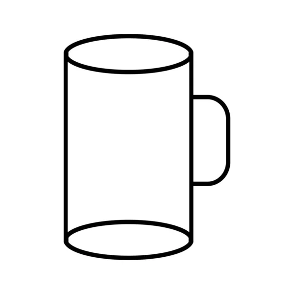 Кухоль Або Іконка Чашки Векторна Ілюстрація Дизайн Логотипу — стоковий вектор