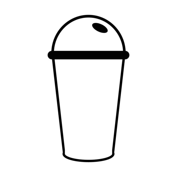 Tasse Oder Tasse Symbol Vektor Illustration Logo Design — Stockvektor
