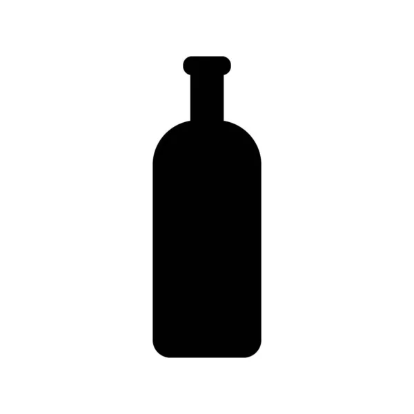 Bottiglia Icona Vettoriale Illustrazione Logo Design — Vettoriale Stock