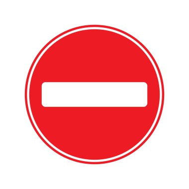 Trafik işareti simgesi vektör illüstrasyon logo tasarımı