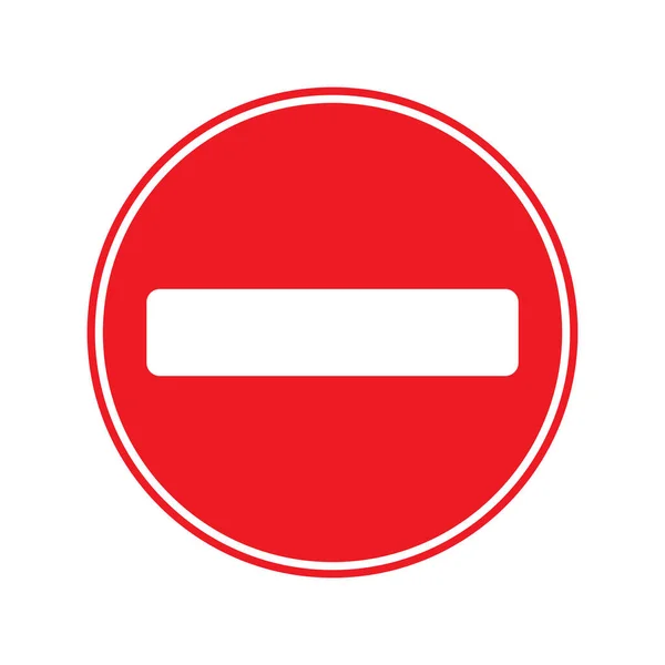 Trafik Işareti Simgesi Vektör Illüstrasyon Logo Tasarımı — Stok Vektör