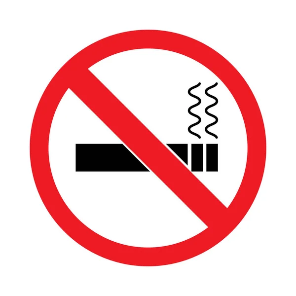 Icône Non Fumeur Illustration Vectorielle Logo Design — Image vectorielle