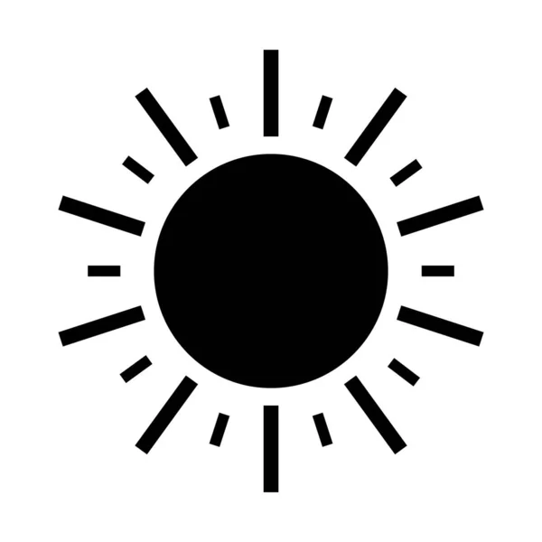 太陽のアイコンベクトルイラストロゴデザイン — ストックベクタ
