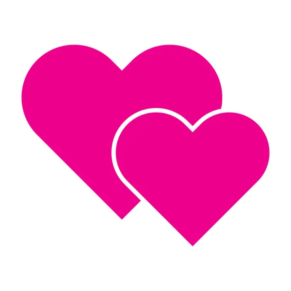 Icona San Valentino Amore Icona Vettoriale Illustrazione Logo Design — Vettoriale Stock