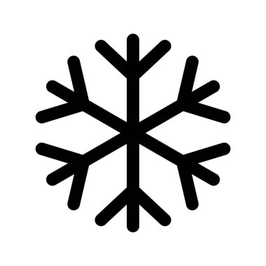 Kar Tanesi Simgesi vektör illüstrasyon logo tasarımı