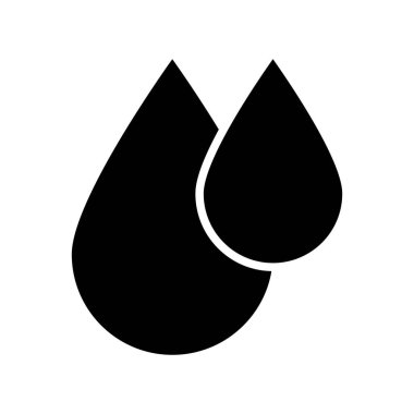 Düşen su ikonu vektör illüstrasyon logo tasarımı