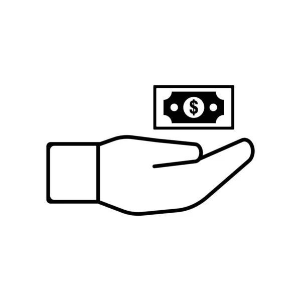 Money Icon Vector Illustration Logo Design — Stock Vector