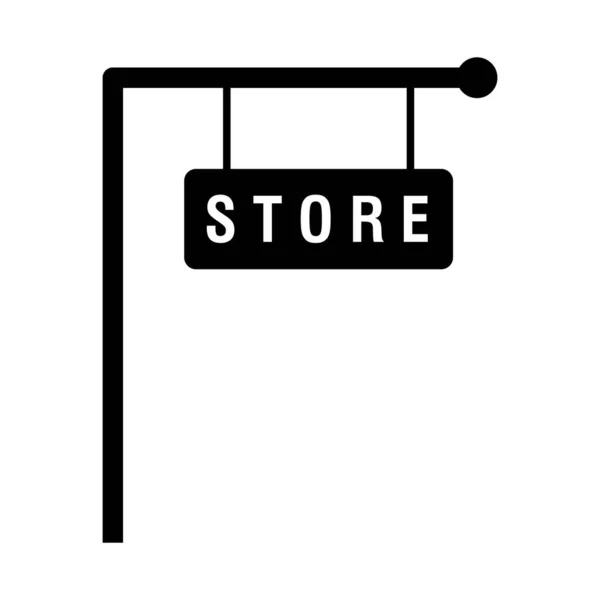Icono Signo Tienda Vector Ilustración Logo Diseño — Archivo Imágenes Vectoriales