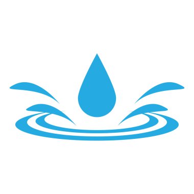 su damlası simgesi vektör illüstrasyon logo tasarımı