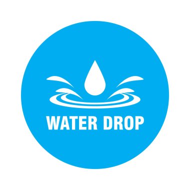 su damlası simgesi vektör illüstrasyon logo tasarımı