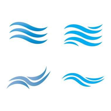 dalga ikonu vektör illüstrasyon logo tasarımı
